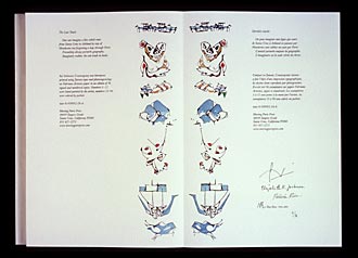 Cosmogonie intime - Colophon